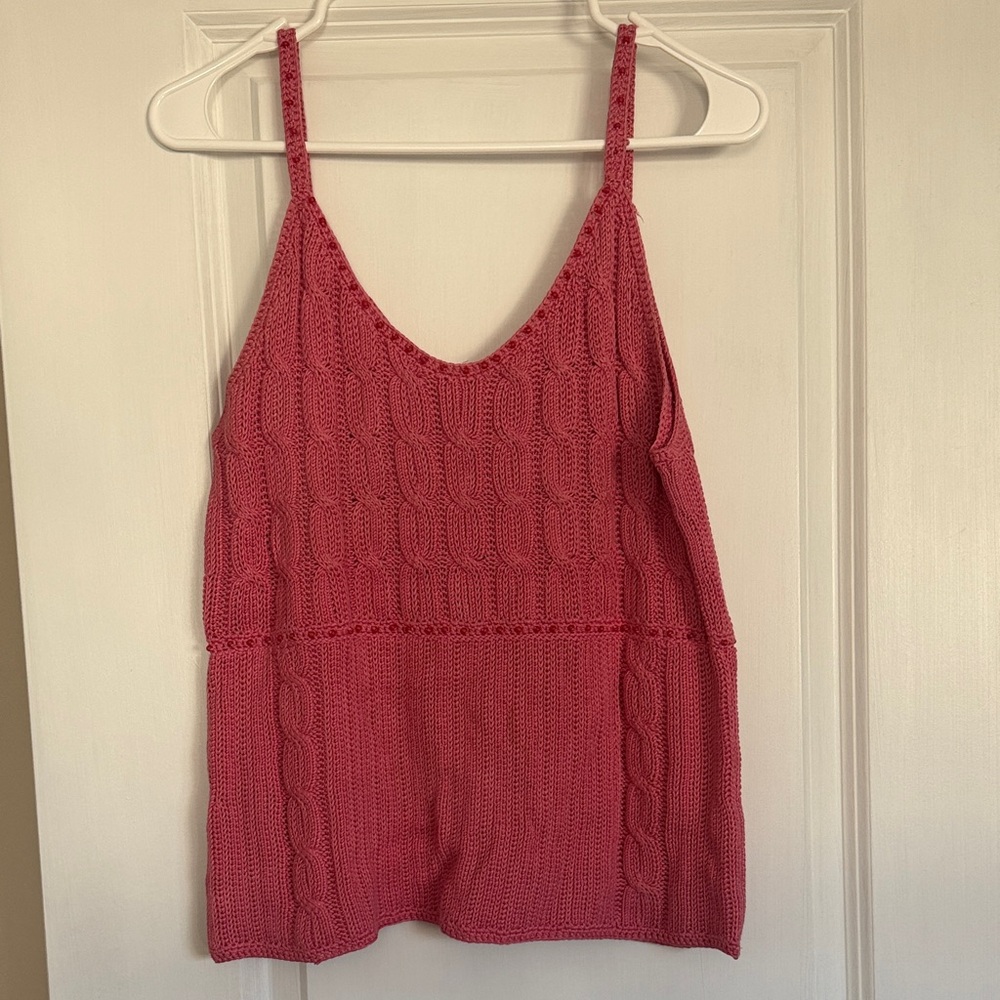 Tommy Bahama Pink Cable Knit Camisole